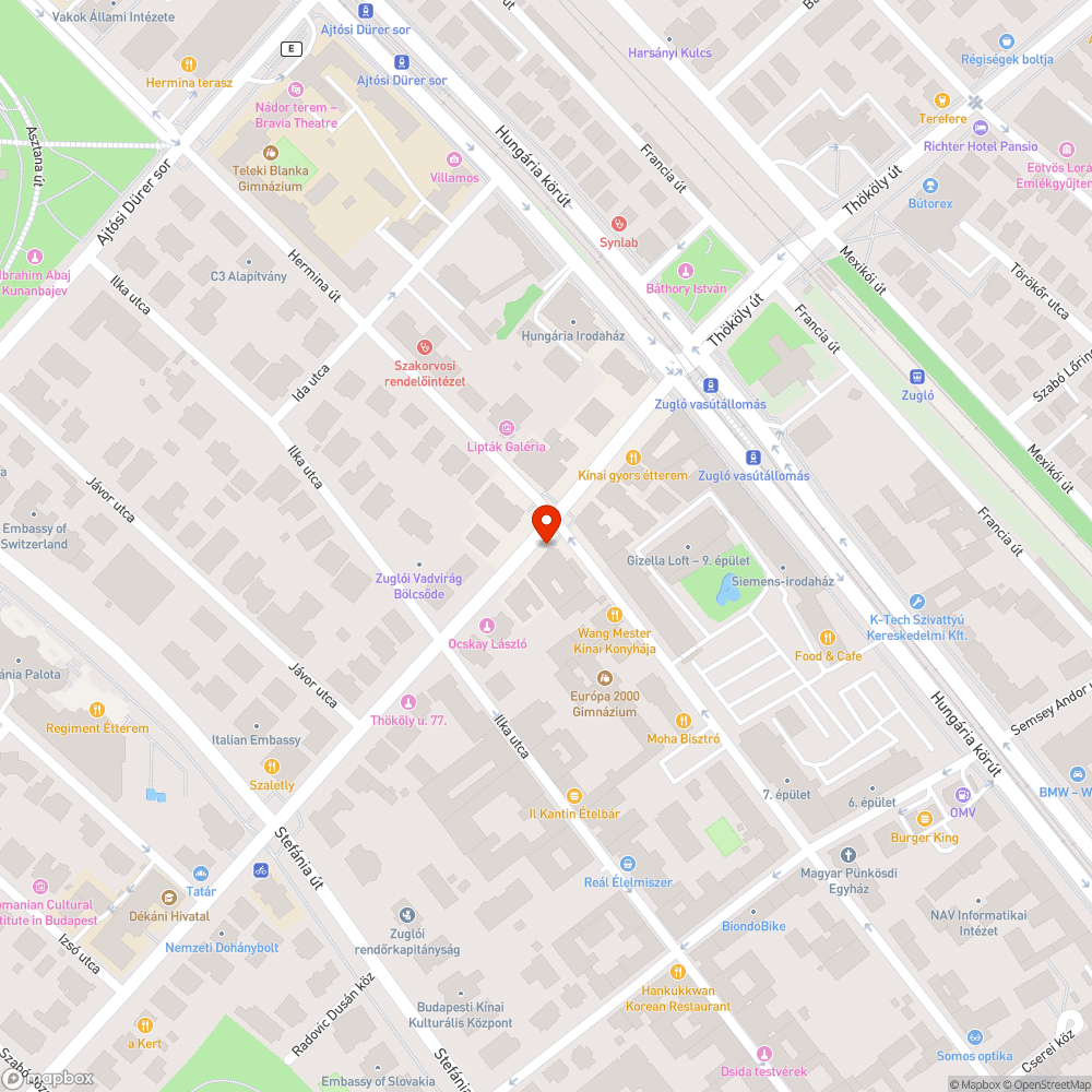 Üvegszilánkok az úttesten bejelentés helye