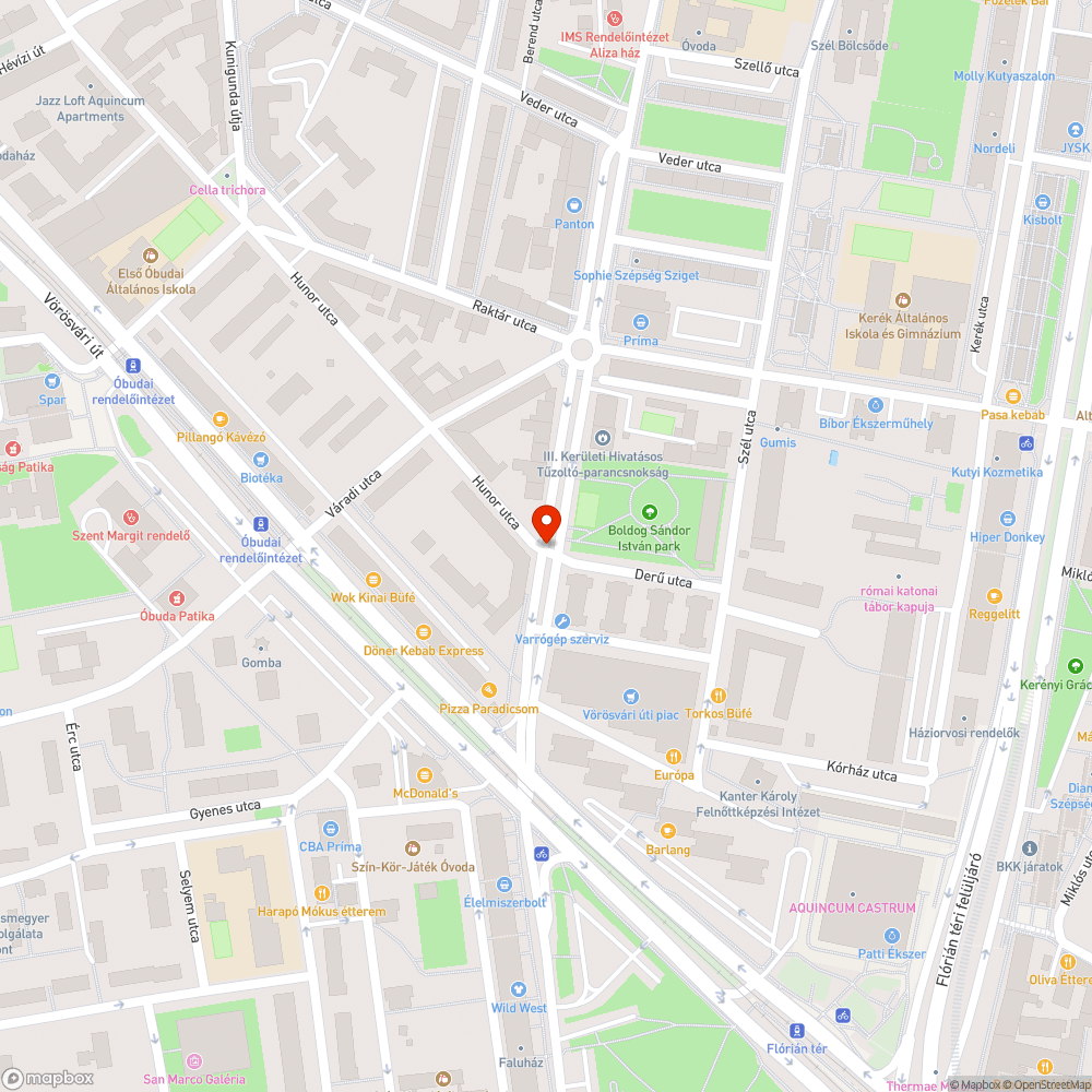 Alattomos aszfaltgödör a Vihar-Hunor kereszteződésben bejelentés helye