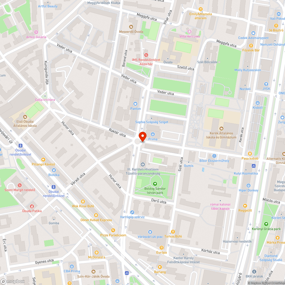 Lekopott zebra, úttestre lógó bokor bejelentés helye