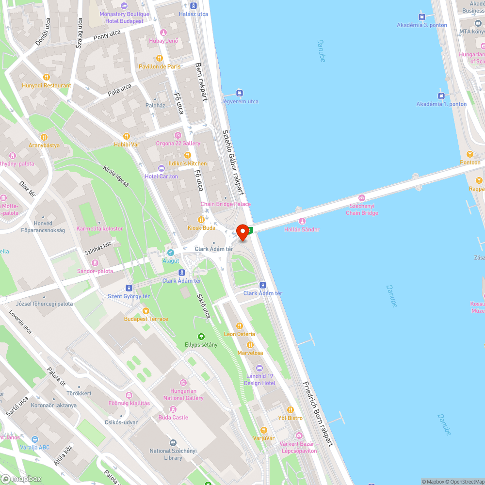 Lánchíd alatti kisalagút szűk bejelentés helye