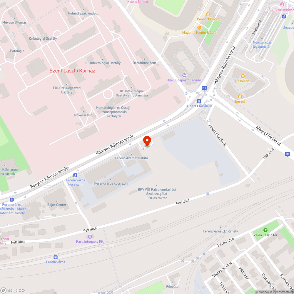 Bringaútra belógó, alulra rakott tábla bejelentés helye