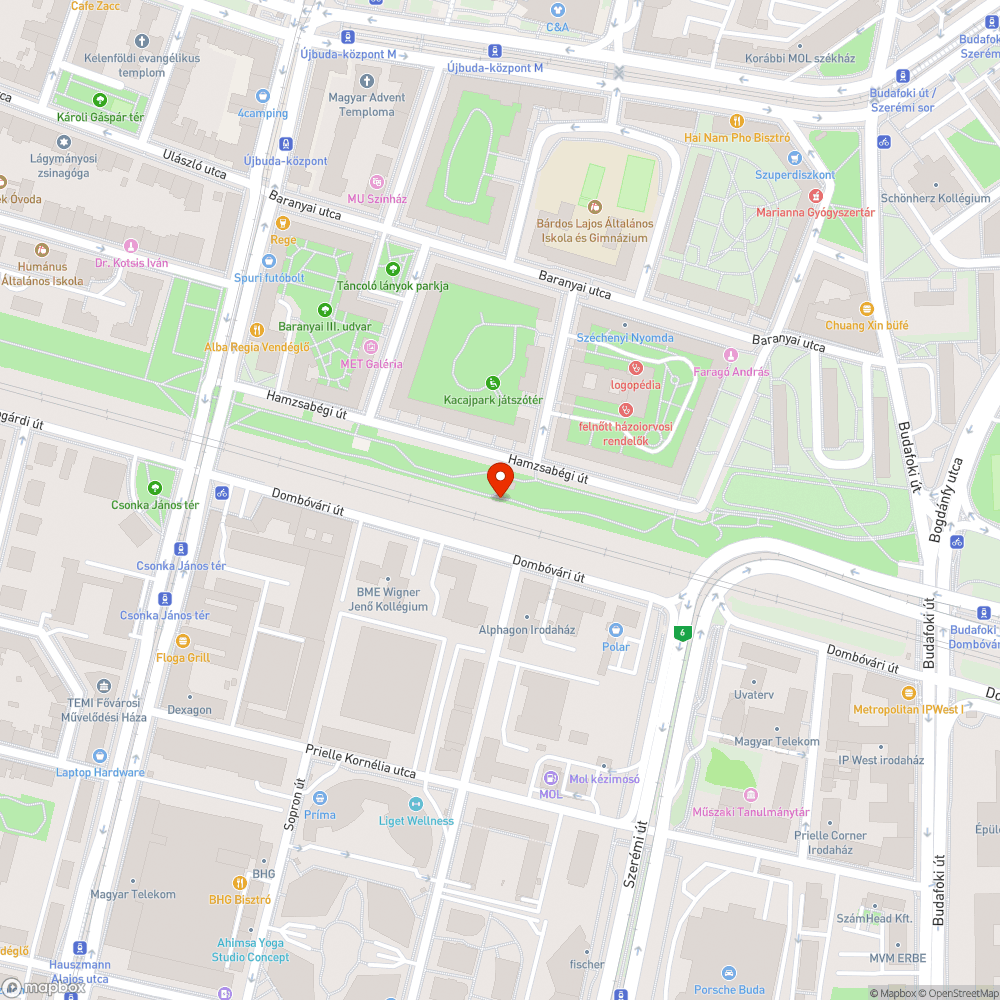 Nyilvános WC-nek használt Főgáz épület bejelentés helye