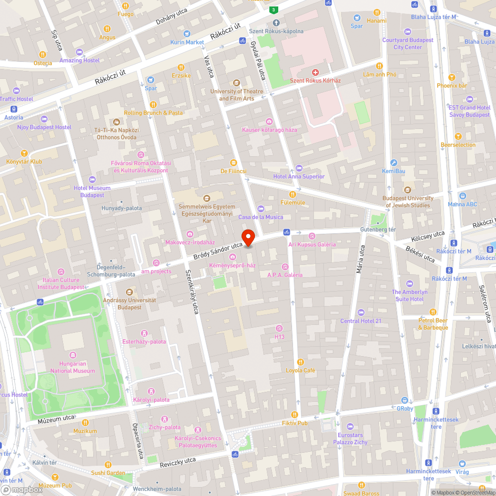 Útszéli kátyú bejelentés helye