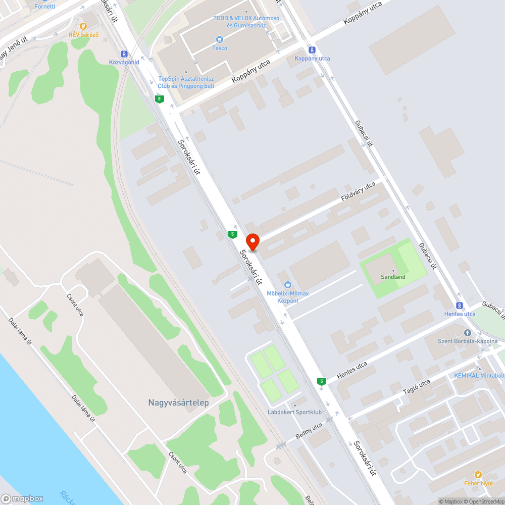 Rendszeresen újra keletkező szemét kupac bejelentés helye