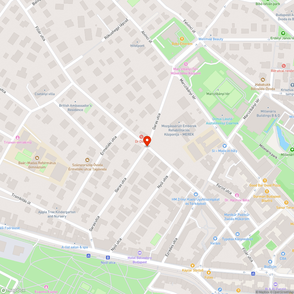 Életveszélyes zebra bejelentés helye