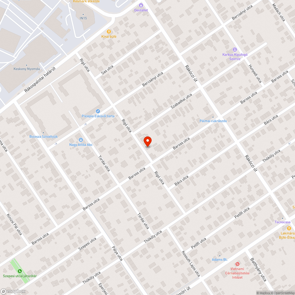 Hepe-hupás járdaszakasz elkezdett és félben hagyott javítása bejelentés helye