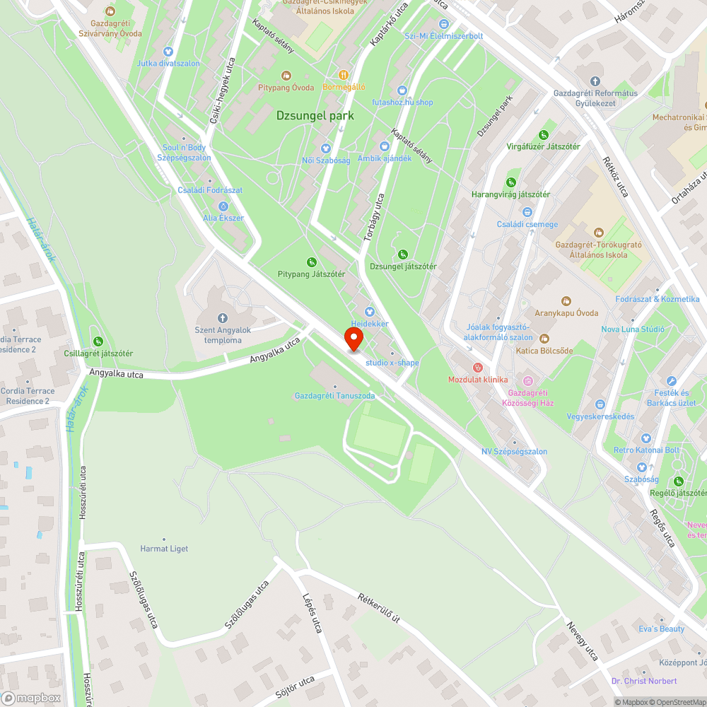 Elhagyott autó bejelentés helye