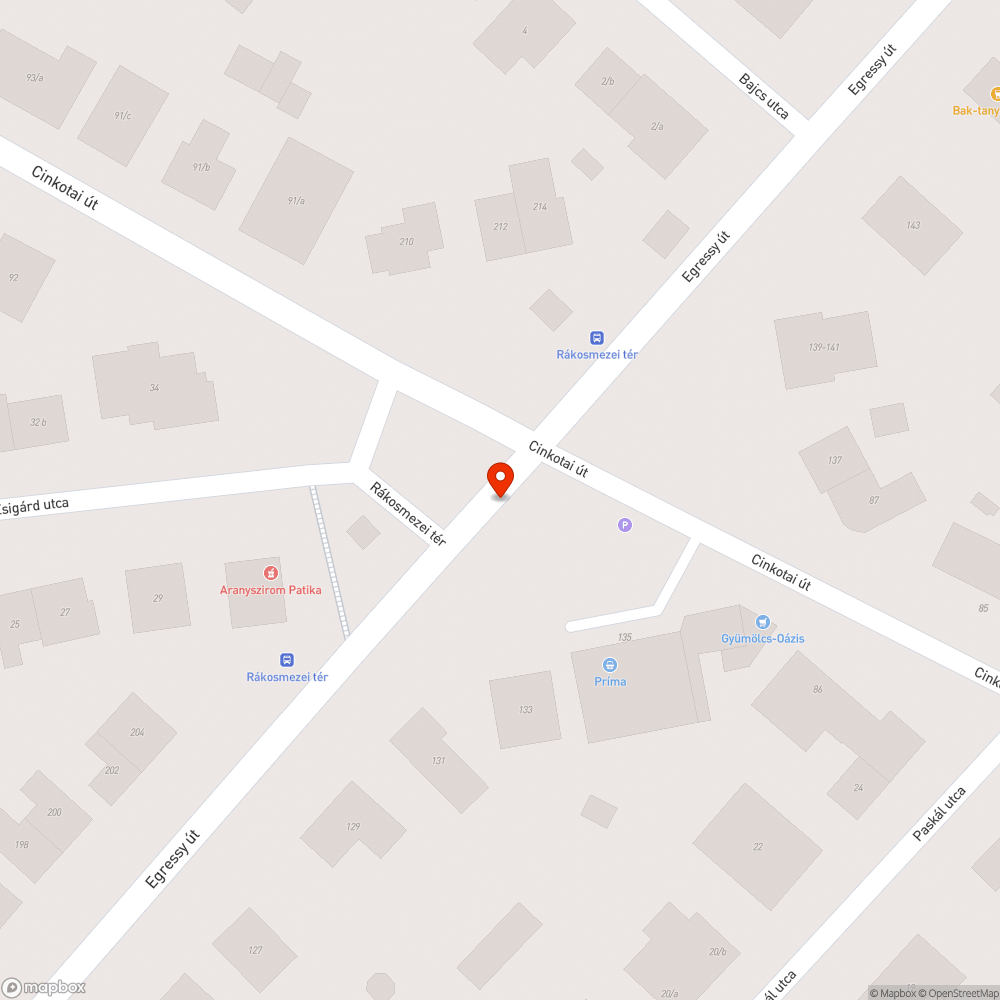 Zebra hiánya bejelentés helye