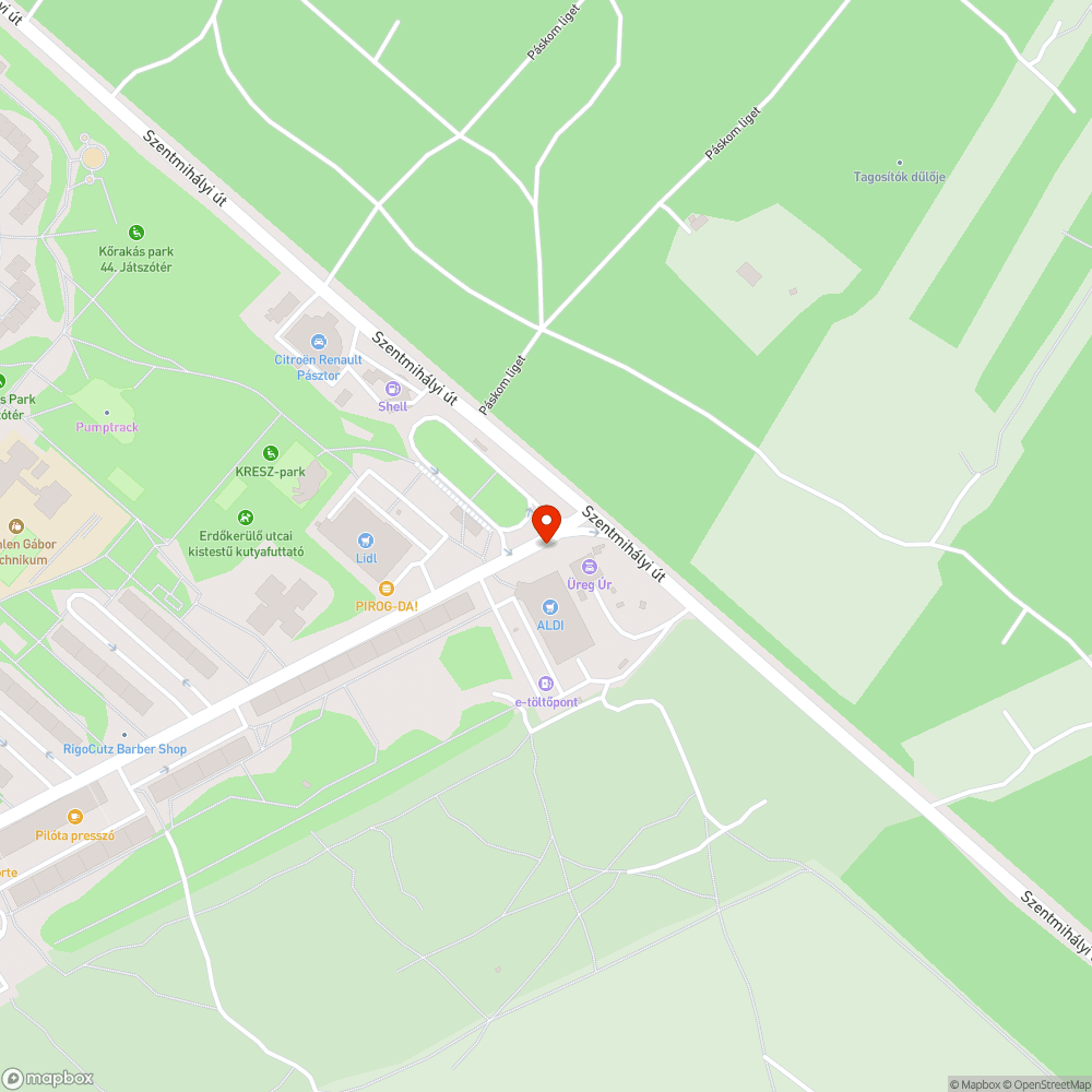 Szétvert kuka a buszmegállóban bejelentés helye