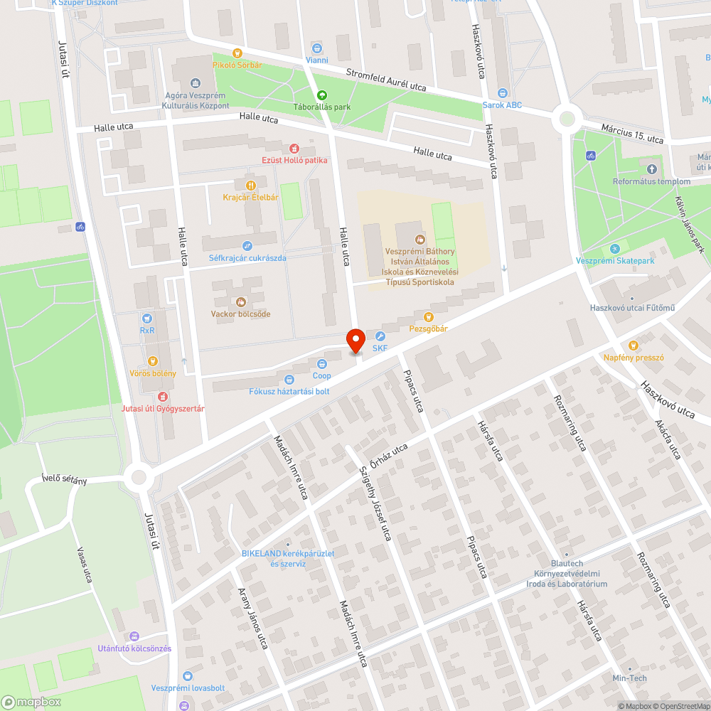 Megsüllyedt járda!! bejelentés helye