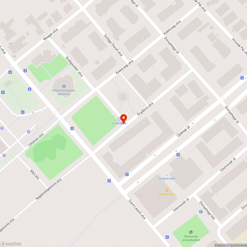 A járda bejelentés helye