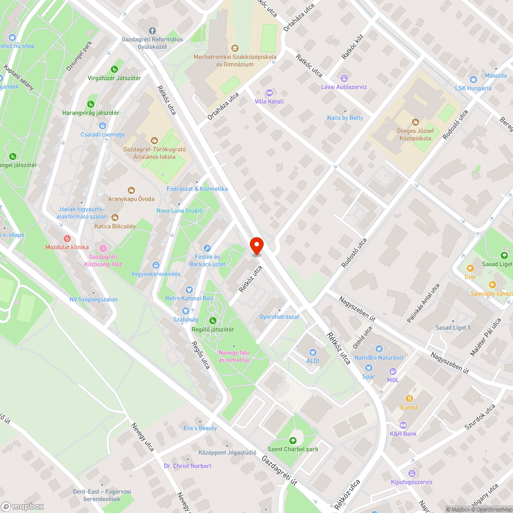 Elhagyott autó bejelentés helye