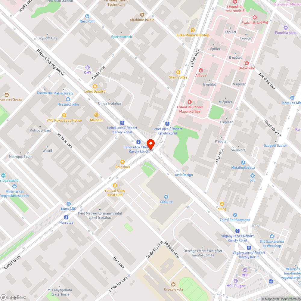 Róbert Károly - Lehel út aluljáró tájékoztató táblák hiánya bejelentés helye