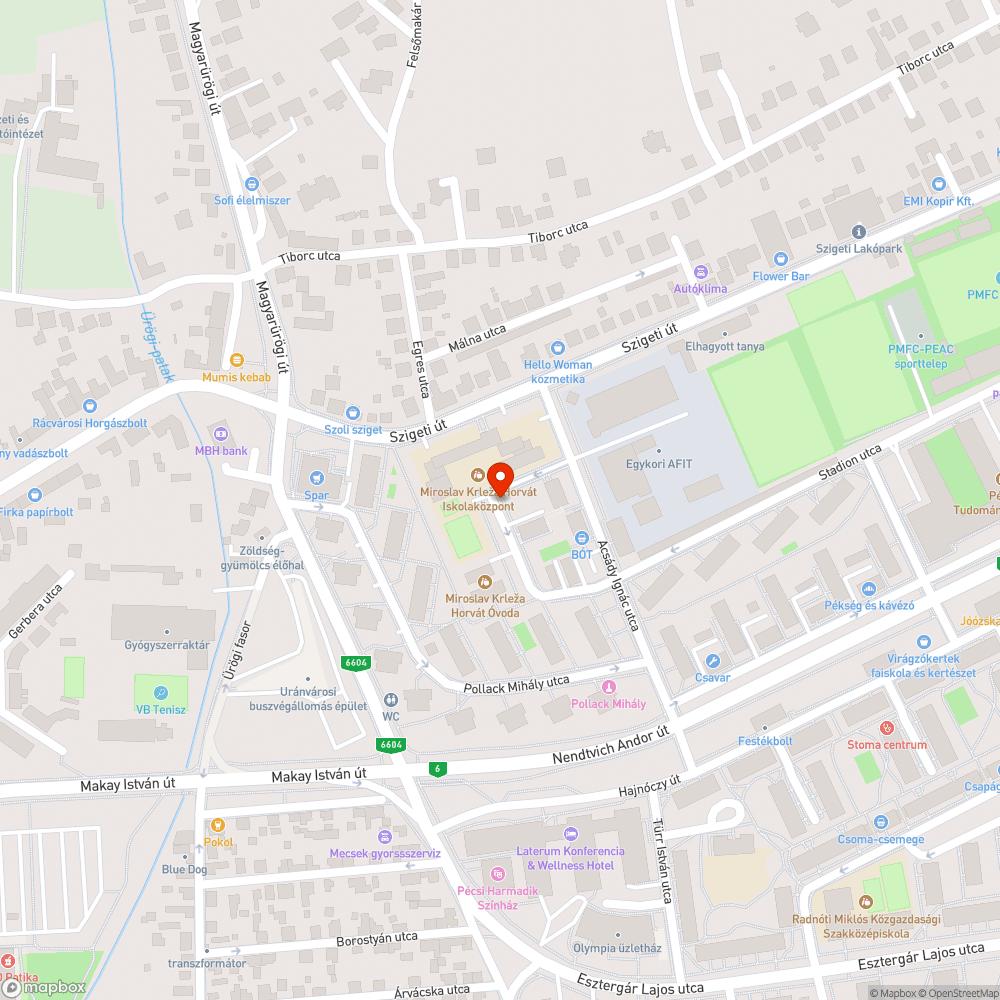 Korom sötétség bejelentés helye