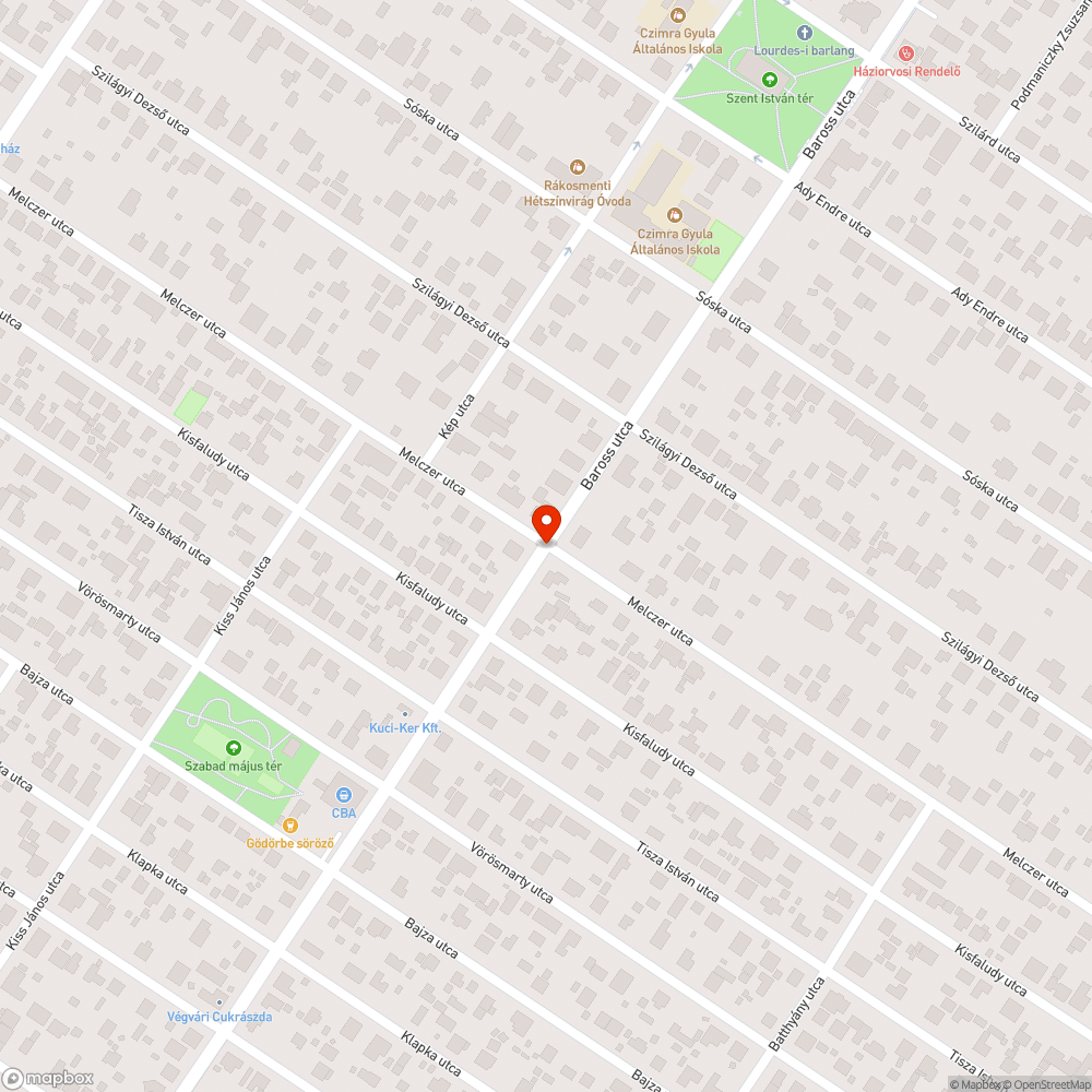 vízmegállás bejelentés helye