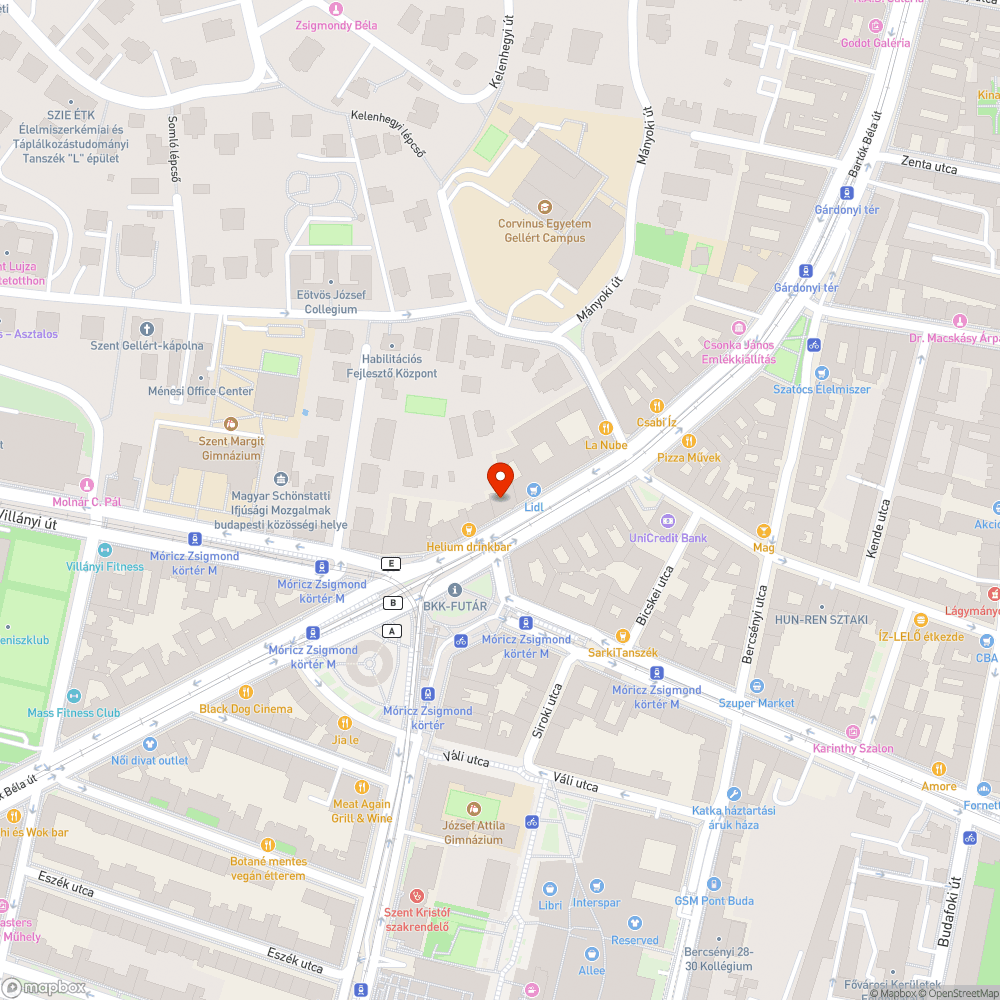 Szeméttel, csikkel teleszórt járda bejelentés helye