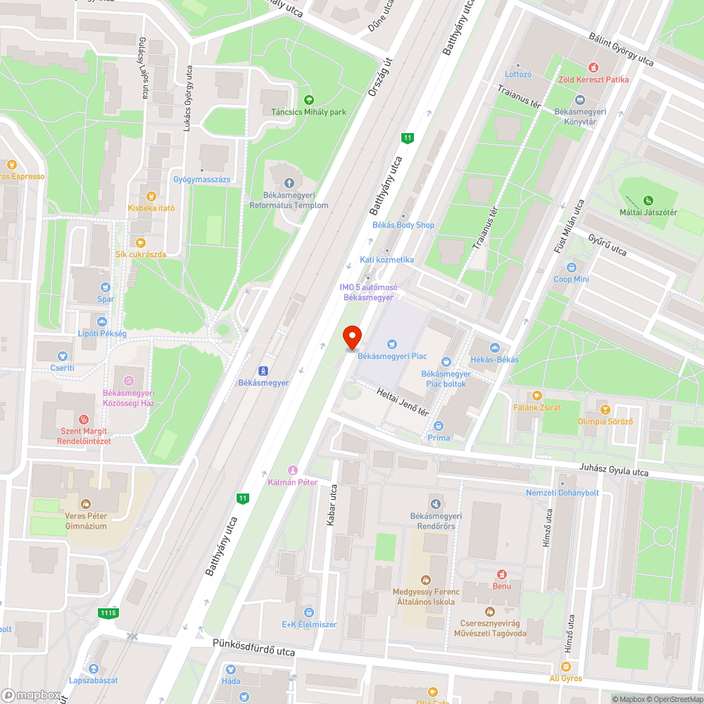 Hiányzó gyalogosátkelőhely bejelentés helye