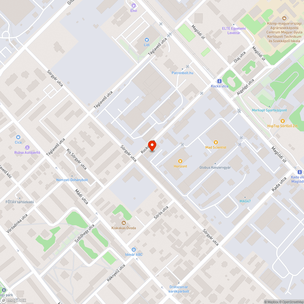 Elhagyott autó bejelentés helye