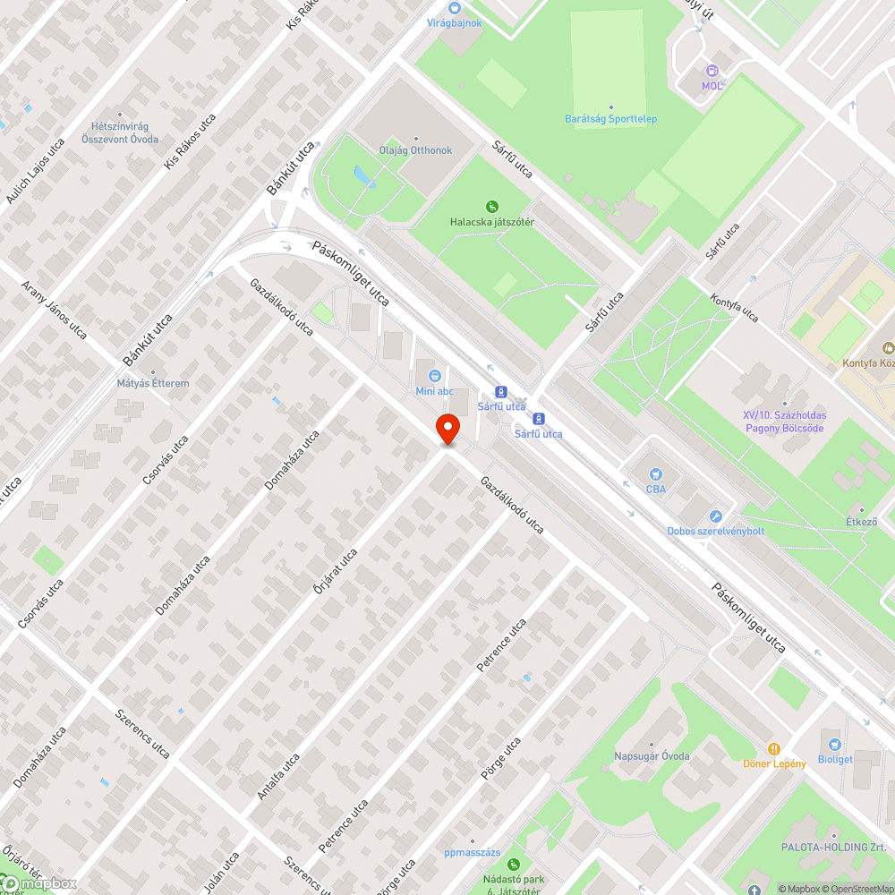 Magára hagyott gödrök és facsemeték (?) bejelentés helye