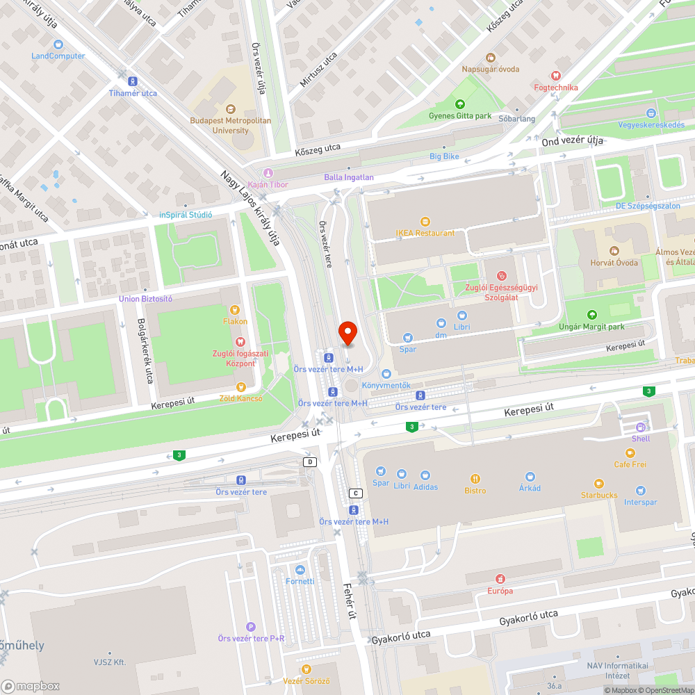 Kitört oszlop az Örsön bejelentés helye