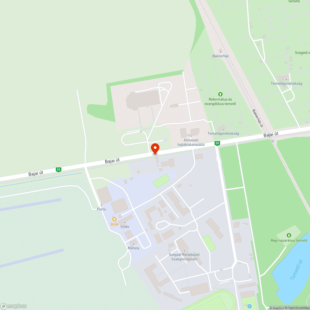 Veszélyes kerékpárút hiba bejelentés helye