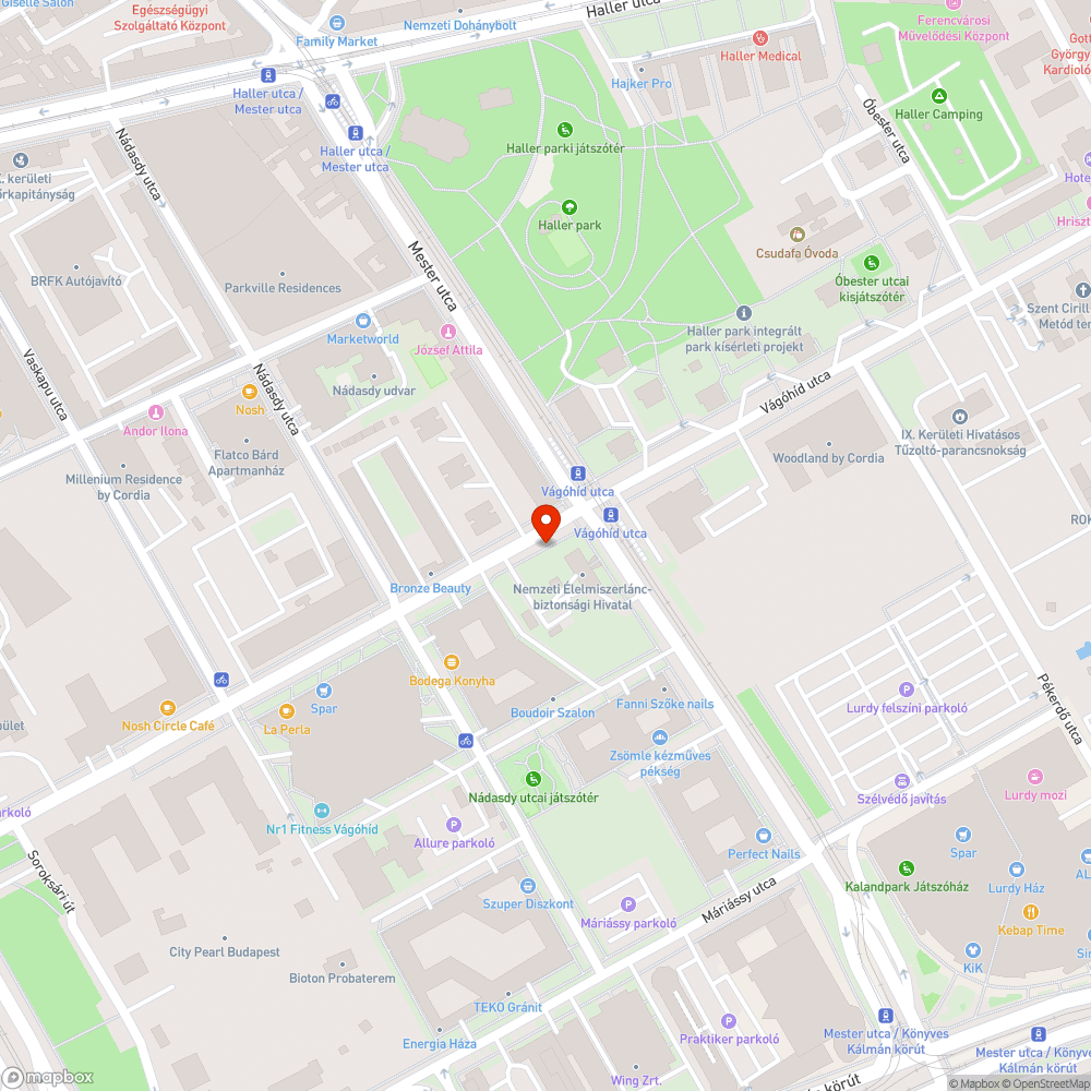 Kidöntött tábla bejelentés helye