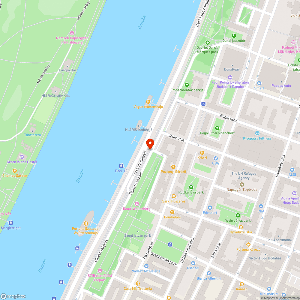 Hiányzó szemeteskuka az Újpesti rakparton bejelentés helye