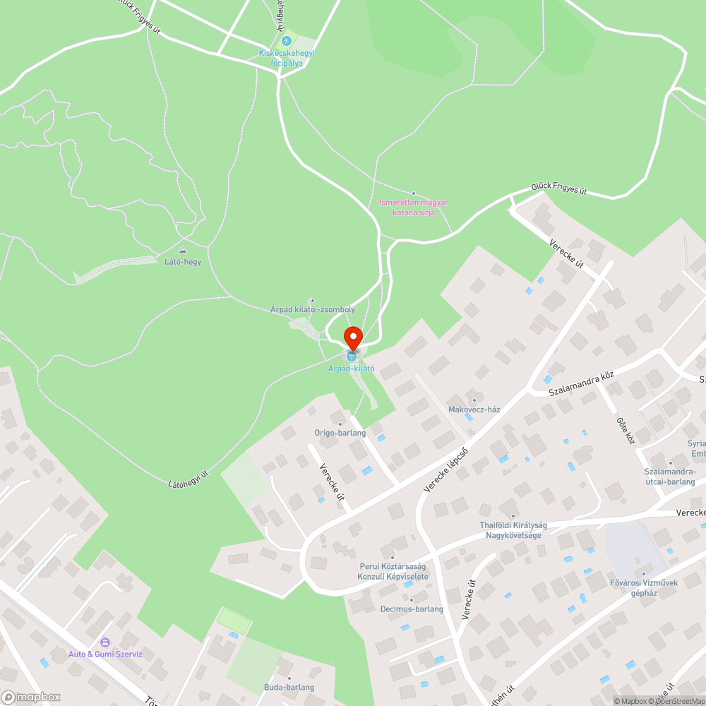 Árpád-kilátó korlátjai elöregedtek bejelentés helye