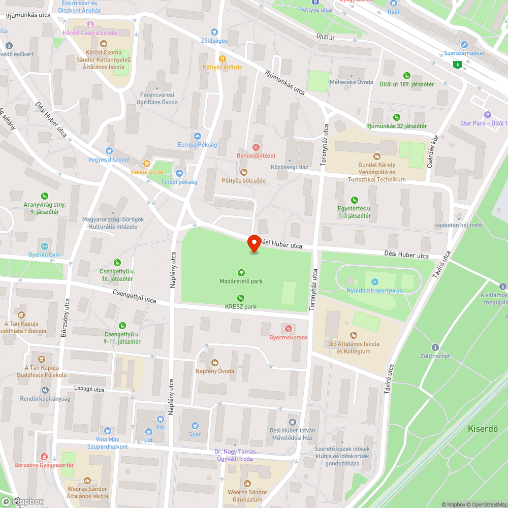 kiegett izzo bejelentés helye