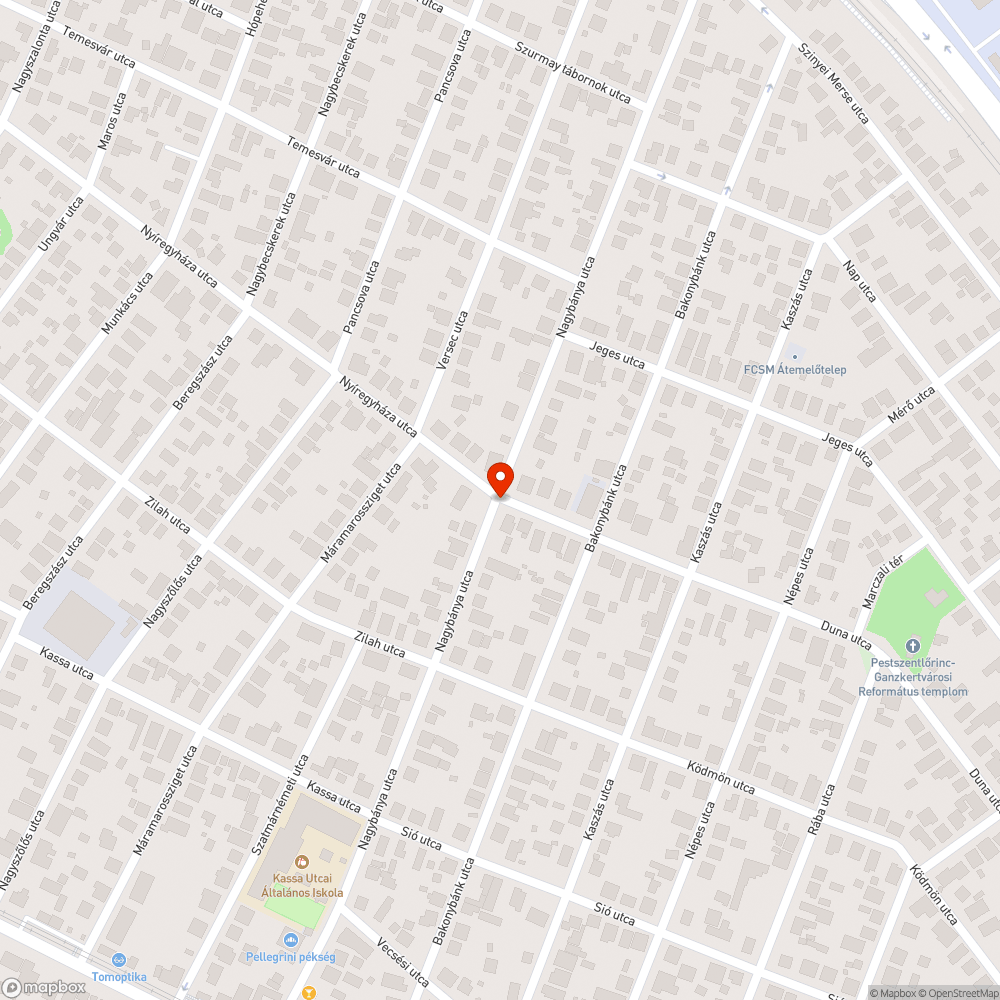 eltömődött víznyelő bejelentés helye