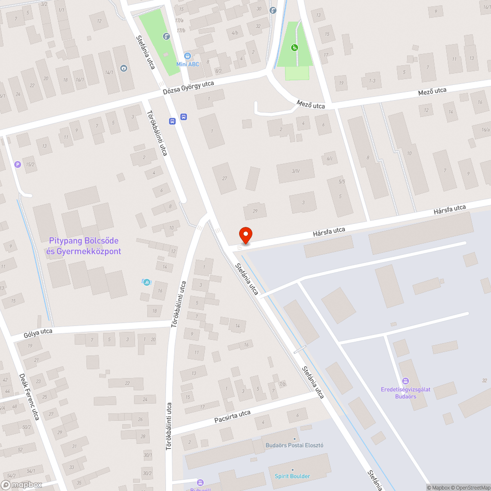 Elhagyott autó bejelentés helye