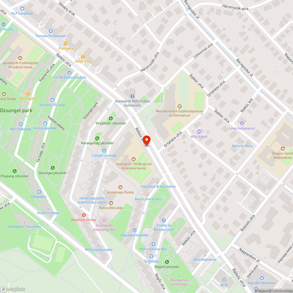 Elhagyott autó bejelentés helye