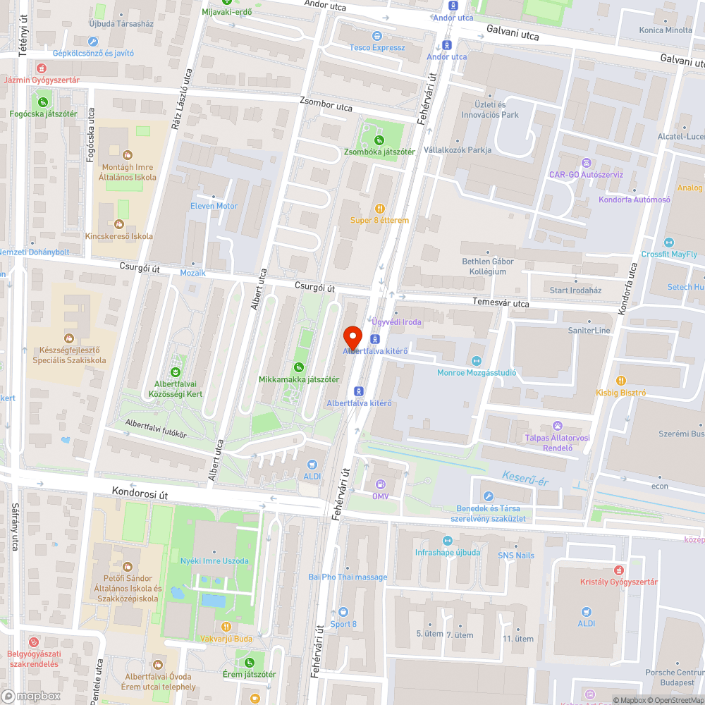 Szakadék van a járdába. bejelentés helye