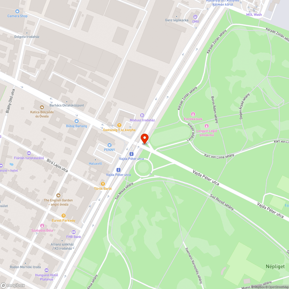 Szétjött jelzőlámpa bejelentés helye