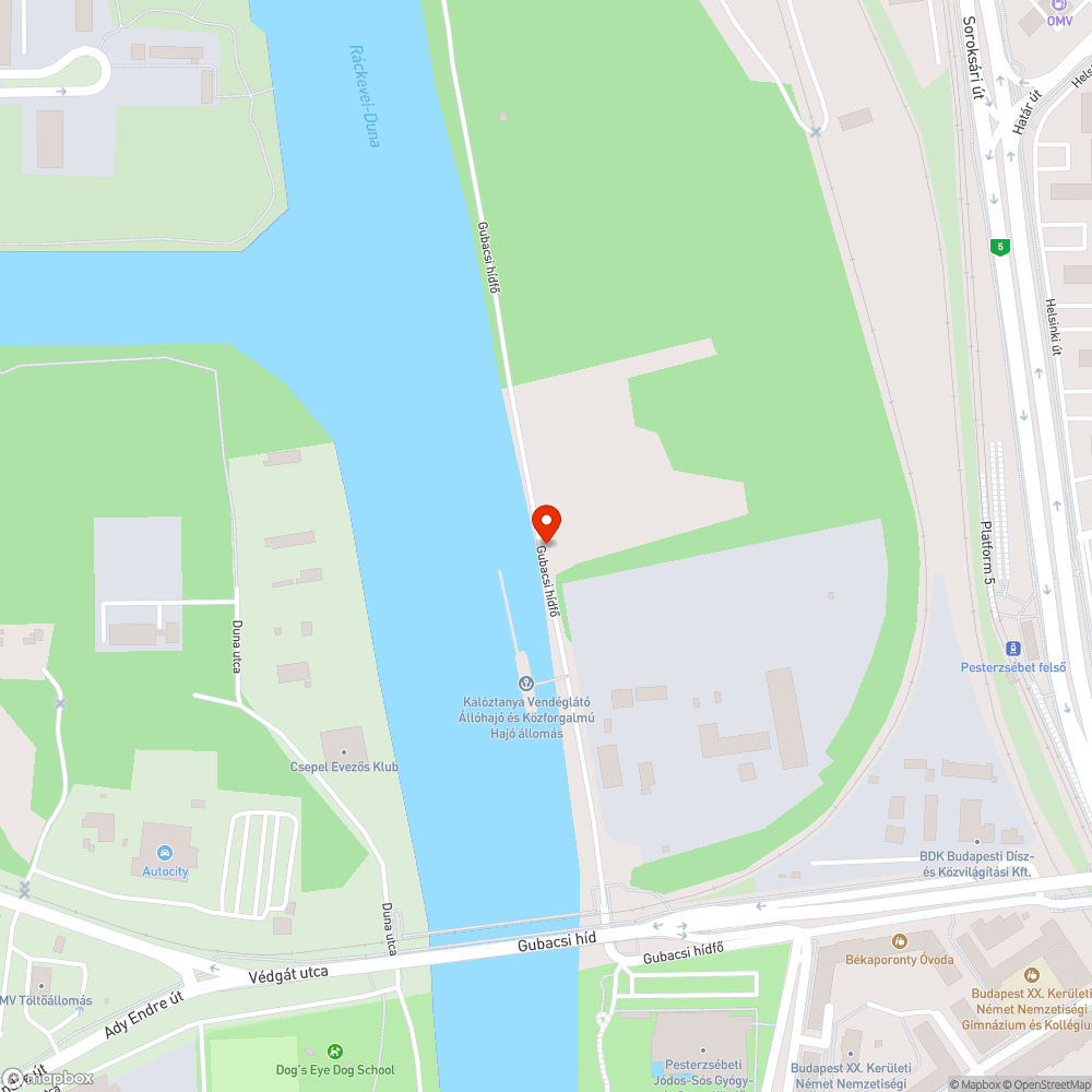 Szemét a Gubacsi hídfőnél bejelentés helye