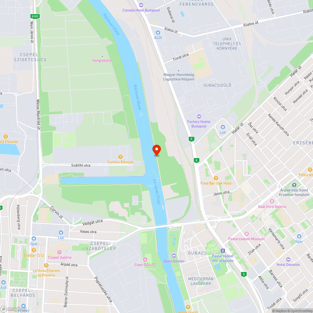 Szemét, építési törmelék a Gubacsi hídfőnél bejelentés helye