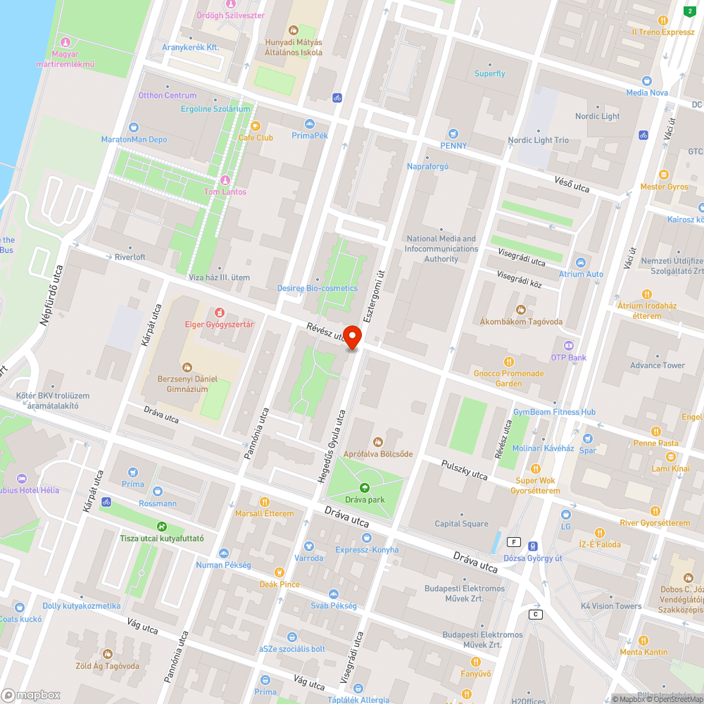 Leszakadt fűzfa a Révész utcánál bejelentés helye