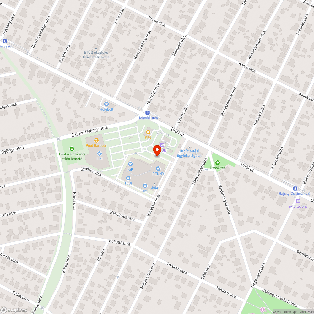 Kettő óriási kátyú van a Lőrinc center parkolójában bejelentés helye