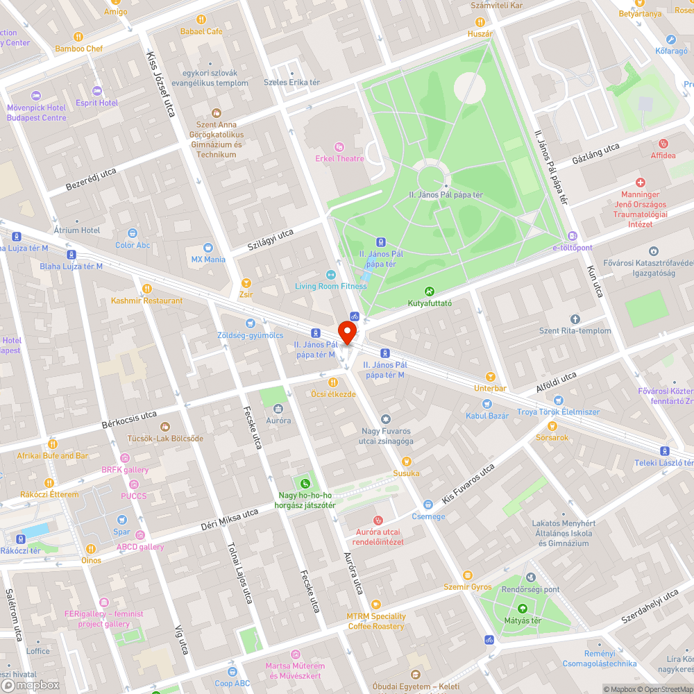 Átmenetileg nem működő lift bejelentés helye