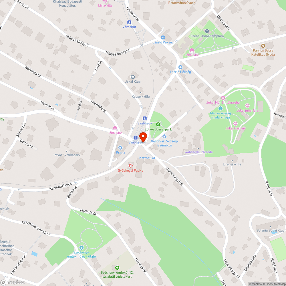 Félbehagyott közműjavítás bejelentés helye