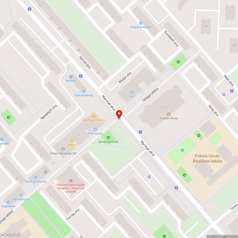 Kicserélt villanyoszlop bejelentés helye