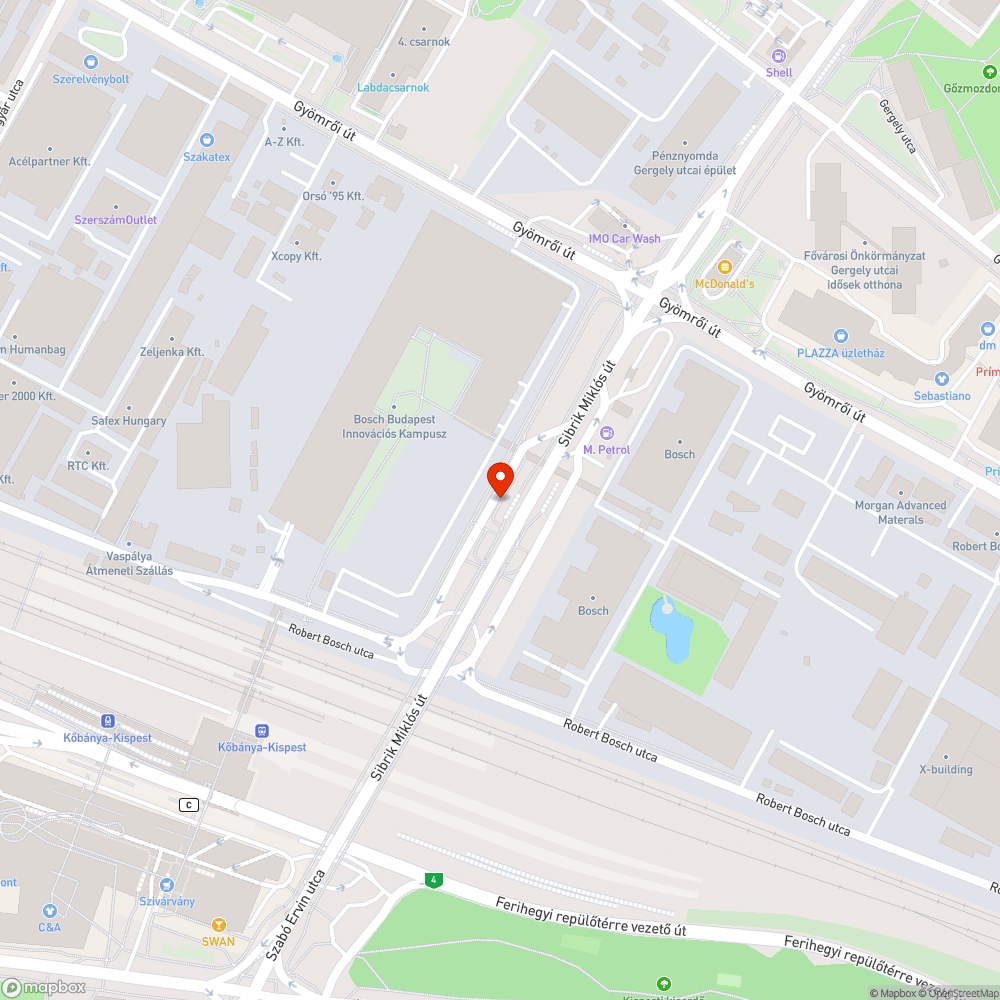 Görbe villanyoszlop bejelentés helye