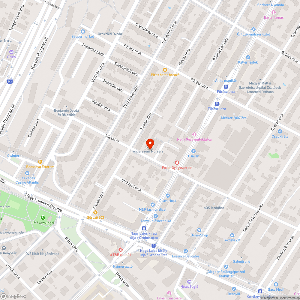 kátyú bejelentés helye