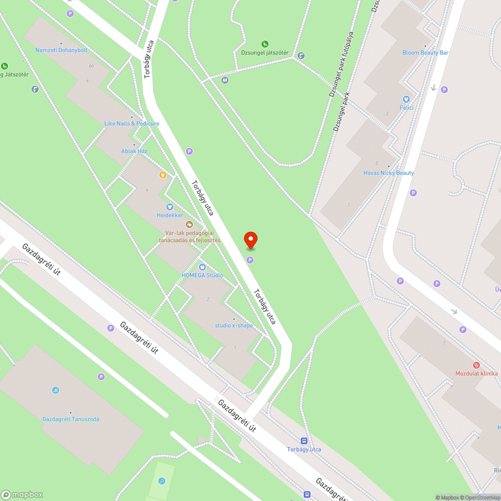 Elhagyott autó bejelentés helye