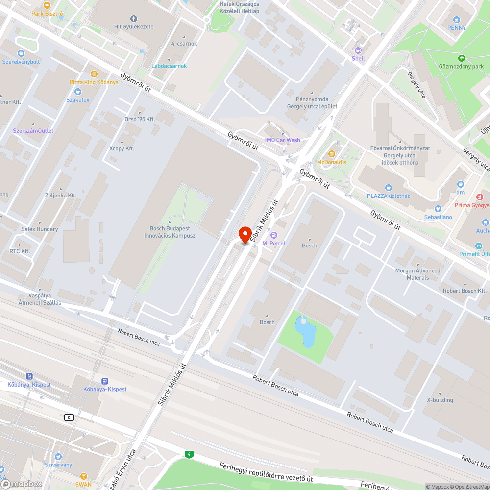 Tönkretett csőkorlát bejelentés helye