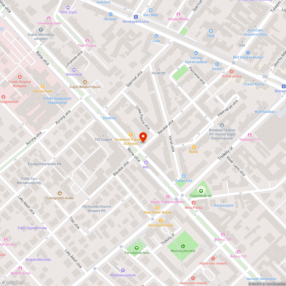 kátyú bejelentés helye