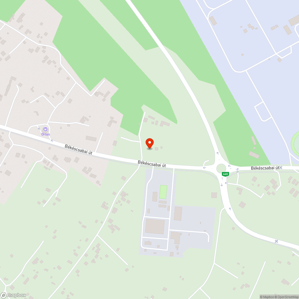 Elhagyott autó a Reptéri úton (Szolnoki hegy) bejelentés helye