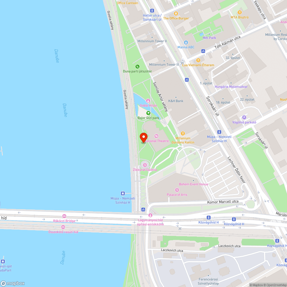 Nemzeti Színház platánjai bejelentés helye