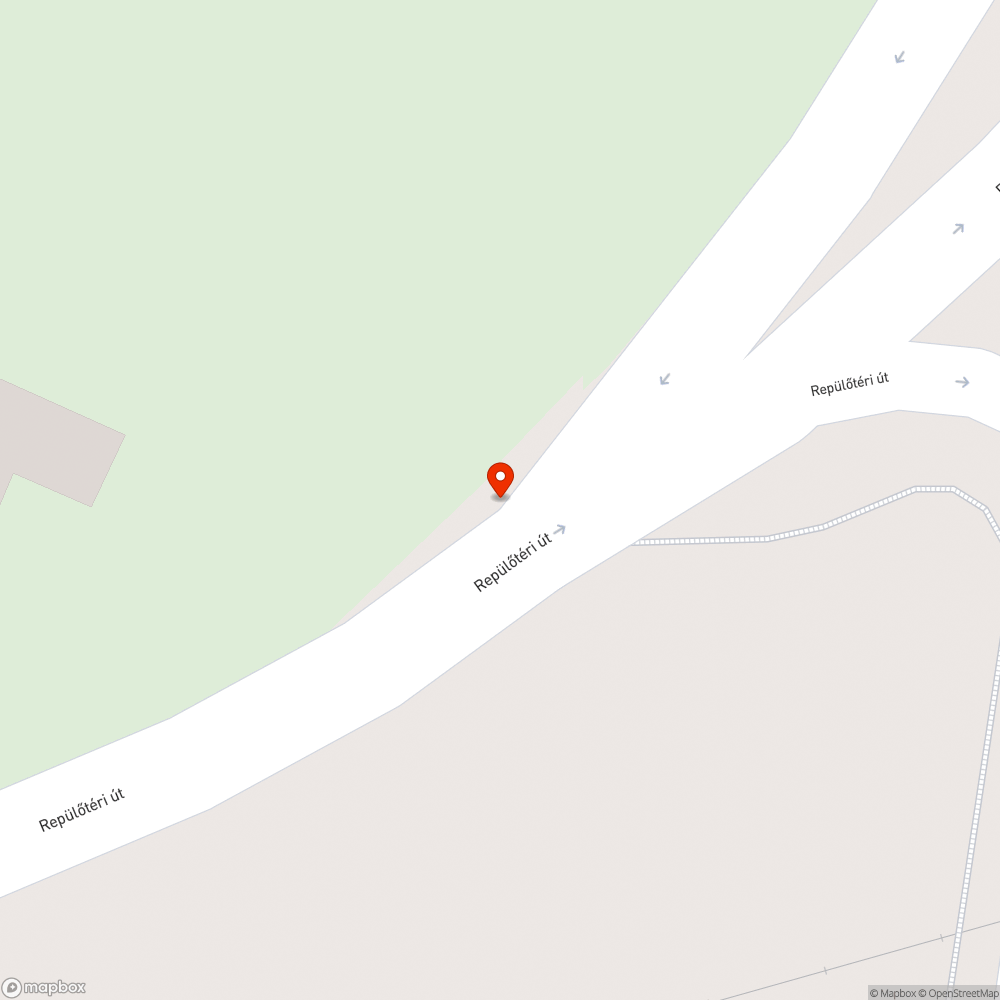 Kátyú a Repülőtéri úton bejelentés helye