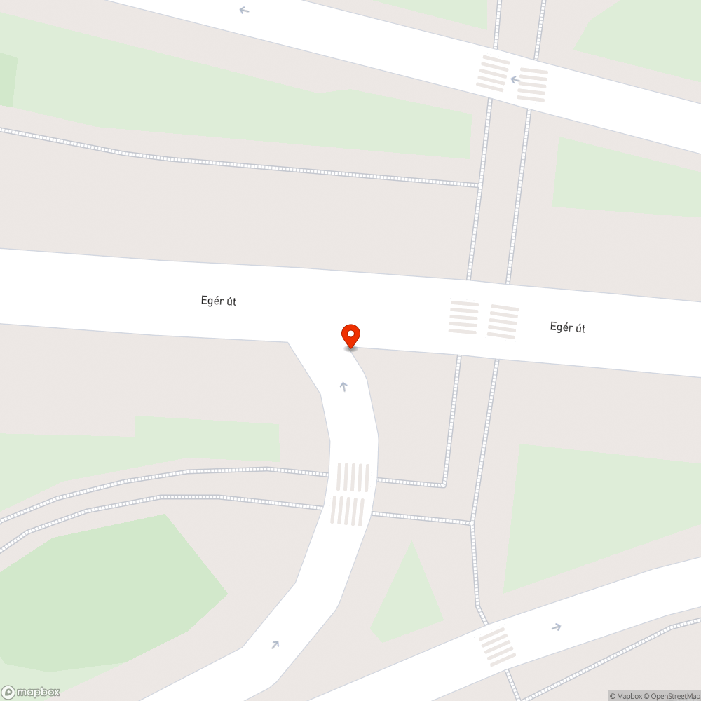 Kátyú az Egér úton bejelentés helye